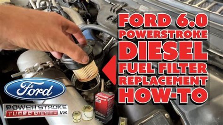 Where are the fuel filters on a 6.0 Powerstroke?