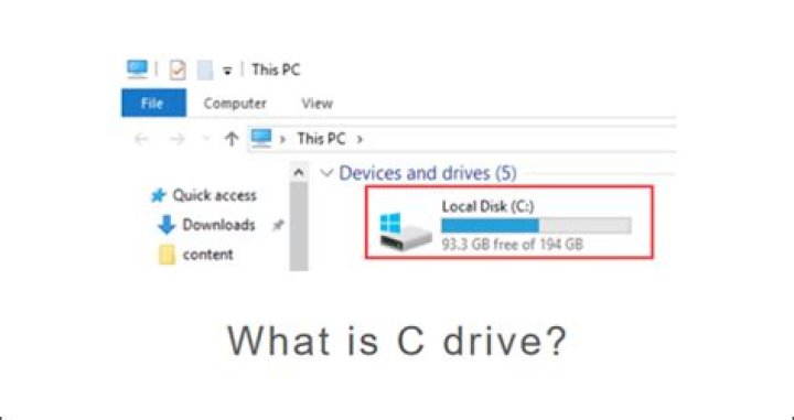 Where is the C drive in Windows 10?