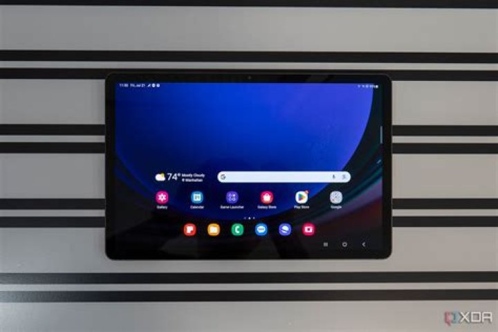 Where is the menu button on Galaxy Tab A?