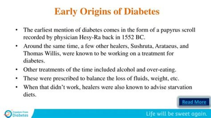 Who discovered type 1 diabetes?