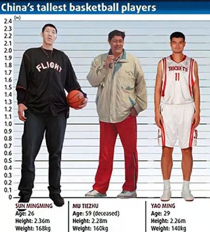 Who is taller than Yao Ming?