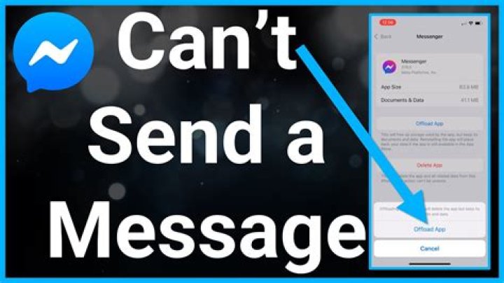 Why can't I send messages on messenger?